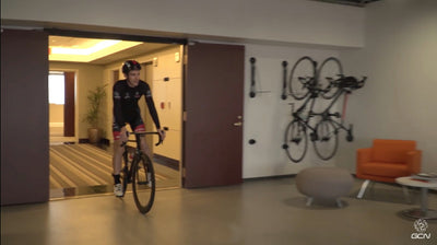 Steadyrack Fahrradträger im Zwift HQ verwendet